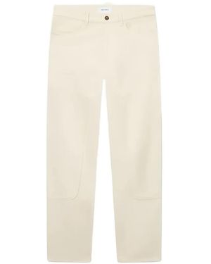 Les Deux Ryder Straight-Leg Trousers - White