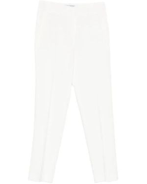 Ermanno Scervino Pantalon Droit À Passants De Ceinture - White