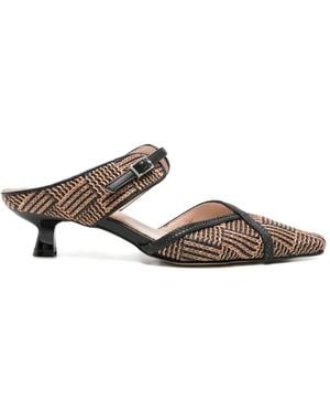 CafeNoir Buckle-Fastening Pumps - White
