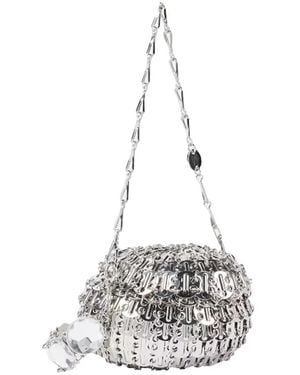 Rabanne Rhinestone-Embellished Sphere Shoulder Bag - White