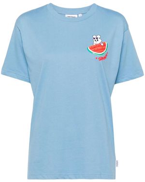 Chocoolate グラフィック Tシャツ - ブルー