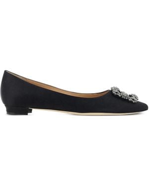 Manolo Blahnik Hangisiflat Loafers - Black
