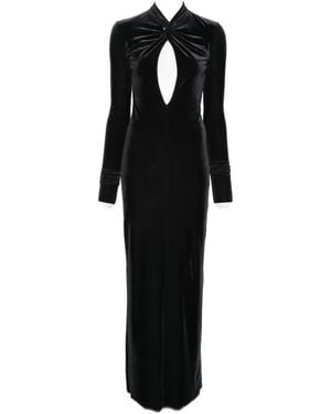 Amazuìn Zeda Cut-Out Twisted-Detail Maxi Dress - Black