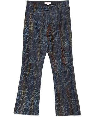MASU Ausgestellte Flocky Rainbow Web Hose - Blau