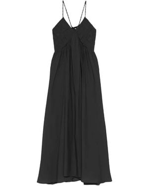 ELEH Spaghetti-Strap Maxi Dress - Black