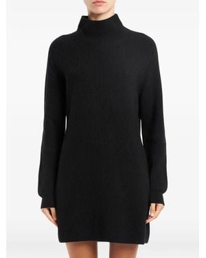 Dondup Vestido corto con placa del logo - Negro