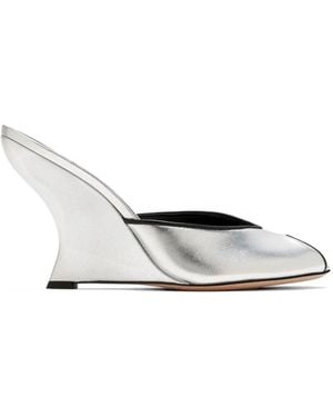 Veronica Beard Mirabel Mules - White