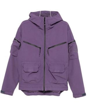 Murphy & Nye Hooded Multi-Pocket Jacket - Purple