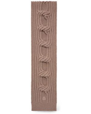 Moncler Kabelgebreide Sjaal - Naturel