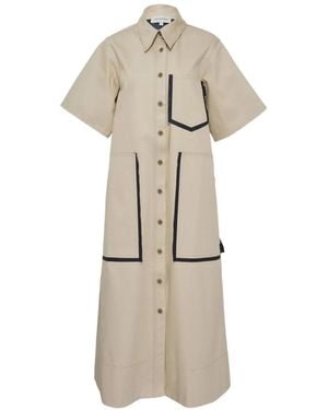 Lee Mathews Pocket Shirt Dress - White