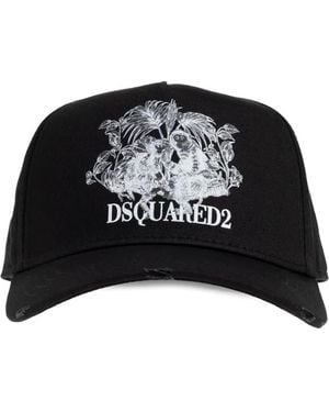 DSquared² Monkey-Motif Baseball Cap - Black
