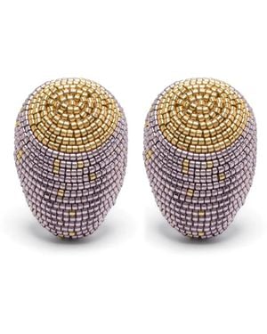 Susana Vega Mini Maurita Earrings - White