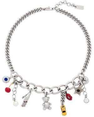 Marc Jacobs Trinket Charm Necklace - White