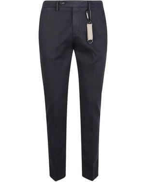 Manuel Ritz Clip-Detail Pants - Blue