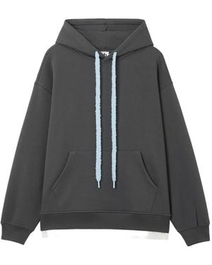 B+ AB Drawstring Pocket Hoodie - Black