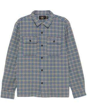 RRL Camisa Matlock Camp A Cuadros - Azul