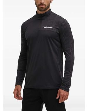 adidas Terrex Quarter-Zip Sweater - Black
