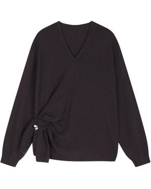 JNBY O-Shape Wrap-Style Jumper - Black