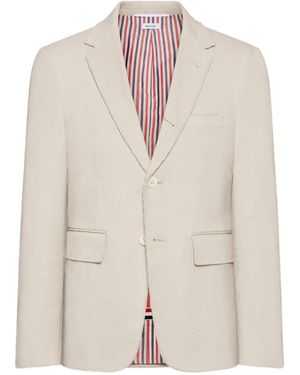 Thom Browne Cotton 1 Sb Jacket - Natural