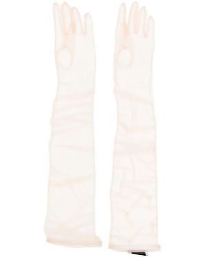 Ioana Ciolacu Sheer-Finish Gloves - White