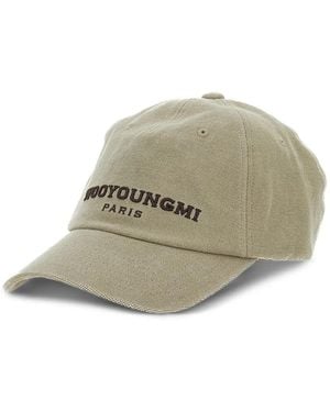 WOOYOUNGMI Gorra con logo en relieve - Gris