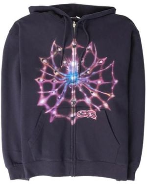 Yardsale Graphic-Print Hoodie - Blue