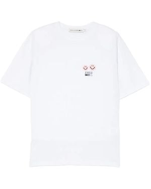 Joshua Sanders Smiley Graphic T-Shirt - White