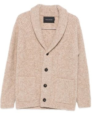 Tagliatore Shawl-collar pocket cardigan - Natur