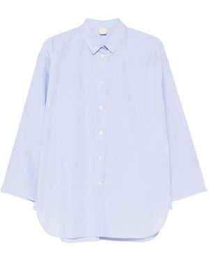 Aspesi Chemise À Rayures Verticales - Blanc
