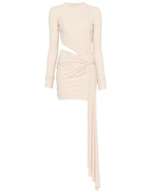 Amazuìn Drapiertes Kleid - Weiß
