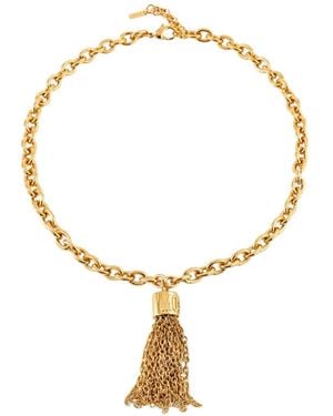 Moschino Collana A Catena Con Nappina - Metallizzato