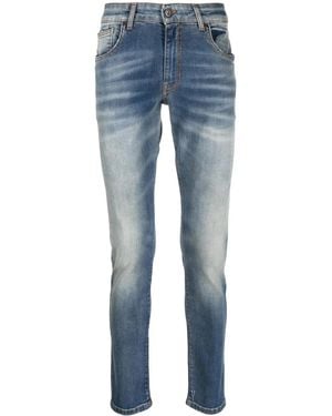 Salvatore Santoro Jeans Slim Con Applicazione - Blu