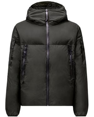 C.P. Company Logo-Detail Padded Jacket - Black