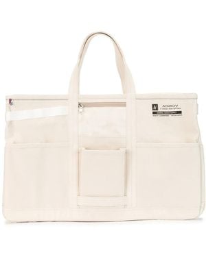 AS2OV 'Alberton' Shopper Aus Canvas - Natur