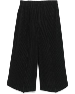 Homme Plissé Issey Miyake Mc December Trousers - Black