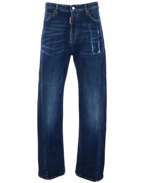 DSquared² Medium Wash Teddy Jeans - Blue