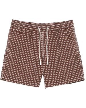 MC2 Saint Barth Costume Da Bagno Lighting Micro Stretch A Righe - Viola