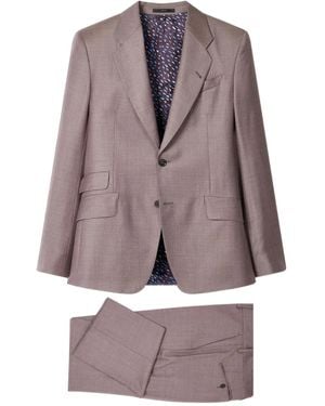 Paul Smith Wool Single-Breasted Suit - Purple