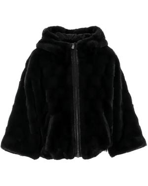 Pinko Cadetia Faux-Fur Jacket - Black