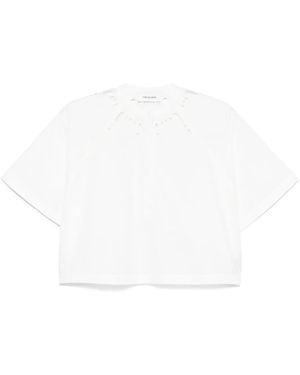 Yves Salomon Blusa Con Dettaglio Cut-Out - Bianco