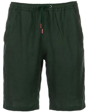 Kiton Drawstring-Waistband Shorts - Green