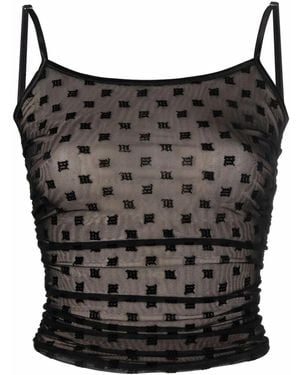 MISBHV Logo-Print Vest Top - Black