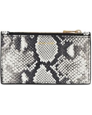 Anine Bing Lucy Python Zip Wallet - Grey