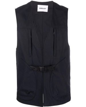 Ambush Bodywarmer Met V-Hals - Zwart