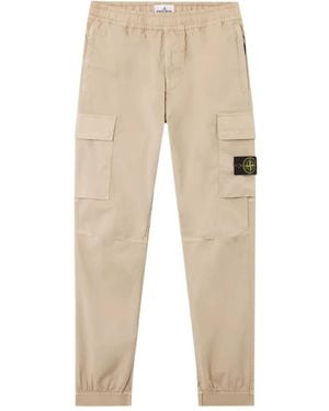 Stone Island ツイル カーゴパンツ - ナチュラル