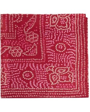 Isabel Marant Patterned Scarf - Red