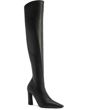 Giuseppe Zanotti スクエアトゥ ロングブーツ - ブラック