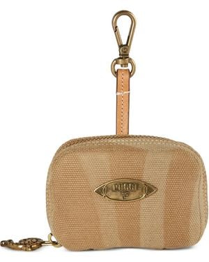 PUCCI Yummy Logo-Plaque Pouch - Natural