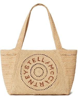 Stella McCartney Borsa Tote Con Ricamo - Neutro