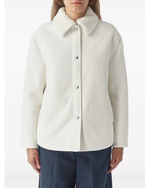 Colmar Logo-Patch Single-Breasted Coat - Natural